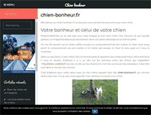 Tablet Screenshot of chien-bonheur.fr